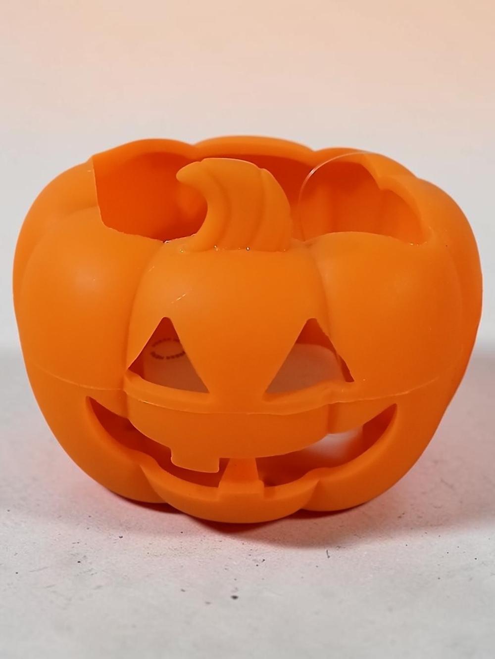 Orange Halloween Jack-O'-Lantern Soap Holder